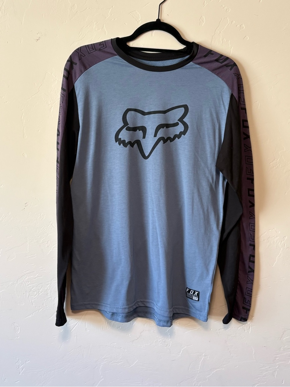 Fox Racing Ranger Men’s Long Sleeve MTB Jersey medium Blue Purple Black Bike